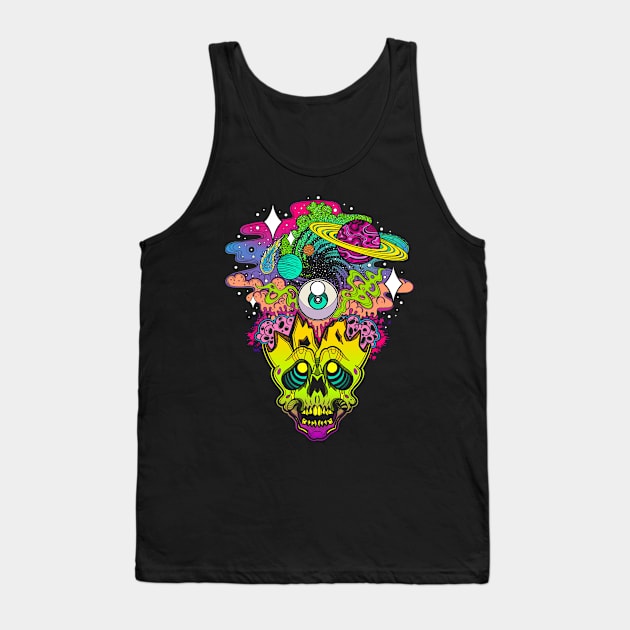 Cranium Cosmos Tank Top by InkyMcStapleface